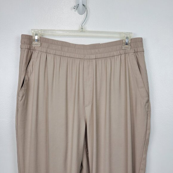 Old Navy Taupe Casual Wear Pull-On Hemisphere High-Rise Joggers NEW NWT Size L - Picture 2 of 10